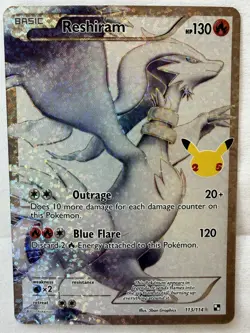 Pokemon Celebrations Classic Collection Reshiram #113/114 - Image 2