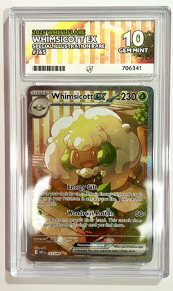 Pokemon TCG Whimsicott EX 165/086 ACE 10 Gem Mint - PERFECT SUB GRADES - SIR - Image 1