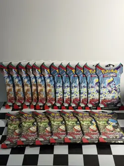 Pokemon TCG Scarlet & Violet Sleeved Booster Pack Lot Of 19 - Image 1