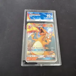 Pokemon TCG Charizard GX Hidden Fates Card 9/68 Ace 10 - Image 1