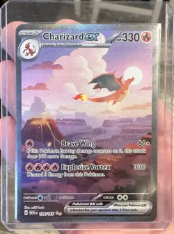 Pokemon TCG Charizard EX 199/165 Scarlet & Violet 151 Special Illustration Rare - Image 1