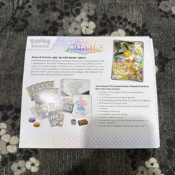 OPENED Pokemon TCG Prismatic Evolutions ETB NO Packs or Promo. All accessories! - Image 3