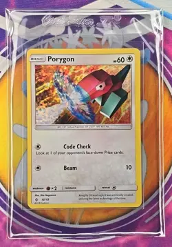 🔥Porygon 2018 Pokemon TCG McDonald's Promo Holo #12/12 Sleeved/Protected 👍📈 - Image 3
