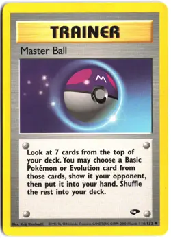 Master Ball 116/132 Uncommon Gym Challenge Pokemon - Image 1