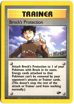 Brock's Protection 101/132 Rare Gym Challenge Pokemon - Image 1
