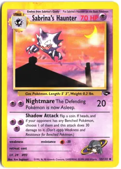Sabrina's Haunter 55/132 Uncommon Gym Challenge Pokemon - Image 1