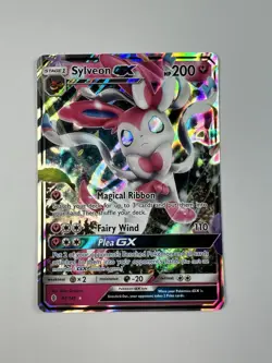 Pokemon TCG Sylveon GX Ultra Rare Sun and Moon - Guardians Rising 92/145 - Image 1