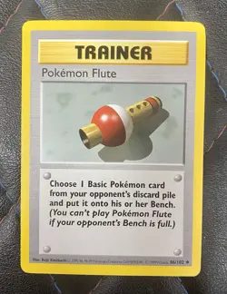 Pokemon Flute 086/102 Base Set (Shadowless) Regular - Image 1