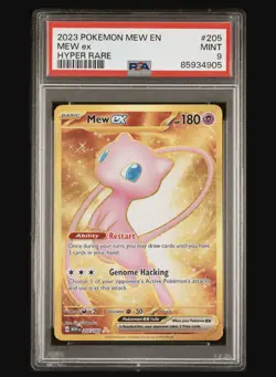 Mew EX 205/165 Gold Hyper Rare 2023 Pokemon MEW 151 PSA 9 Mint - Image 1