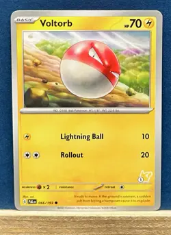 Pokemon Battle Academy 2024 Pikachu Deck Paldea Evolved 066/193 Voltorb - Image 1