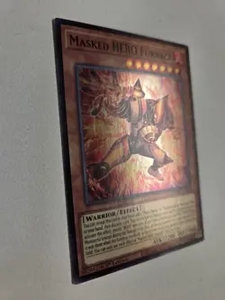 Masked HERO Furnace MZMU-EN015 Super Rare Yugioh Maze of Muertos 1st Edition NM - Image 2