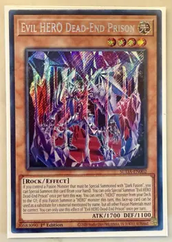 Evil HERO Dead-End Prison 1st Edition Secret Rare SUDA-EN002 Yu-Gi-Oh! - Image 1