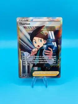 Thorton 195/196 Lost Origin Full Art Ultra Rare Pokemon Trading Card Near Mint - Image 1