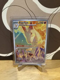 Pokemon TCG Rapidash Destined Rivals Illustration Rare Card 189/182 NM Condition - Image 1