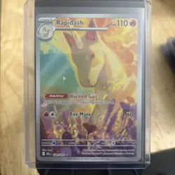 Rapidash IR 189/182 Sv10: Destined Rivals Holo Card 2025 Pokemon TCG NM - Image 1