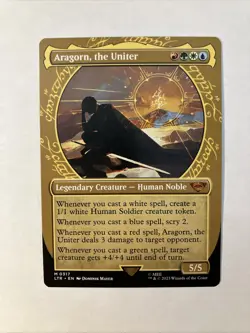 Aragorn, the Uniter (0317) (Mythic) (Showcase) Lord of the Rings M/NM MTG - Image 1