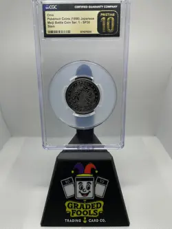 Onix - 1998 Pokemon Coins JPN - Meiji Battle Ser. 1 SP30 - Slam CGC 10 PRISTINE - Image 1
