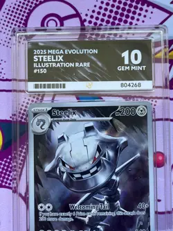 Pokemon - Steelix 150/132 - Illustration Rare - Mega Evolution - Graded - ACE 10 - Image 3