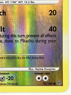 Pikachu NM 70/100 Stormfront Pokemon TCG Reverse Holo - Image 5