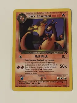 Dark Charizard 21/82 Non-Holo Team Rocket Vintage Pokemon TCG - Image 1