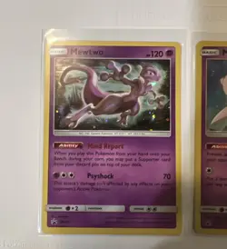 Pokemon Black Star Promo Mewtwo Sm77 Holo & Mew Sm215 Holo (NM) Lot 2019 Rare - Image 2