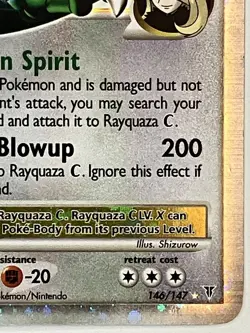 Rayquaza C Lv.X MP 146/147 Supreme Victors Pokemon TCG Holo - Image 4