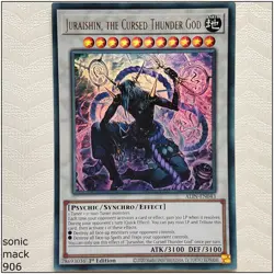 Juraishin, the Cursed Thunder God - ALIN-EN043 - Ultra Rare 1st Edition Yugioh - Image 1