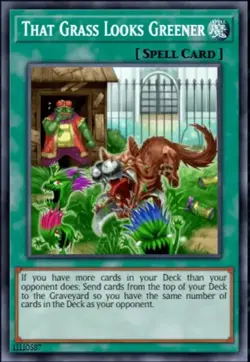 That Grass Looks Greener Yu-Gi-Oh! RA03-EN063 1st Super Ultra Secret Rare - Image 1
