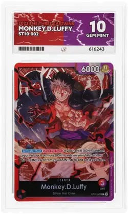 2023 One Piece The Three Captains ST10-001, 002, & 003 Foil Sequential - ACE 10 - Image 3