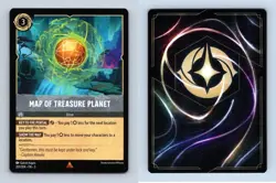 Map Of Treasure Planet #201/204 Lorcana Into The Inklands 2024 Disney Rare TCG - Image 1