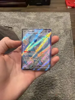 Pokemon Mew EX TCG Holo Shiny Ultra Rare Card 216/091 Paldean Fates NM Condition - Image 1