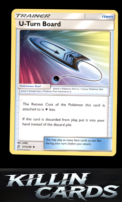 U-Turn Board 211/236 Pokemon Uncommon SM - Unified Minds Card LP - Image 1