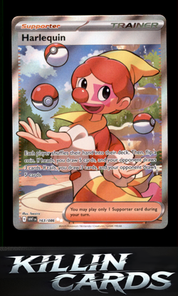 Harlequin - 163/086 163/086 Pokemon Ultra Rare SV: White Flare Card NM - Image 1