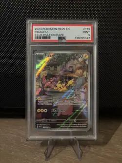 PSA 9 MINT Pikachu Illustration Rare S&V 151 English 173/165 Pokemon Card TCG - Image 1