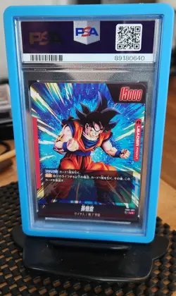 2024 DRAGON BALL SUPER CARD GAME FUSION WORLD JPN AWAKENED PULSE SON GOKU PSA 10 - Image 2