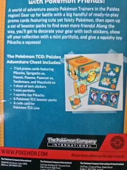 Pokemon Paldea Adventure Chest Contents ONLY Mini Card Book, Stickers, Squishy & - Image 4