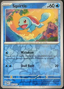 Squirtle 007/165 Sv: Scarlet & Violet 151 Reverse Holo - Pokemon Card - Image 1
