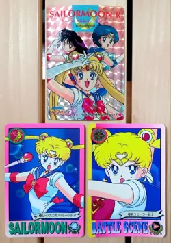 Pretty Guardian Sailor Moon Amada Card Carddass 3 pieces set Cannot be sold - Image 1