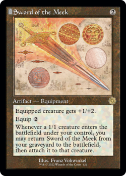 Sword of the Meek BRO RETRO BRR MTG 122/126 RARE SCHEMATIC NM - Image 1