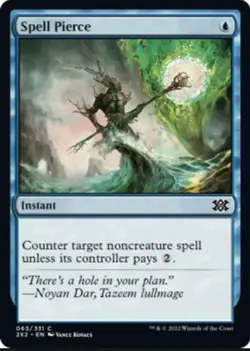 MTG Double Masters 2022 Spell Pierce 63 Foil NM/M - Image 1