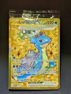 Pokemon: Sv07: Stellar Crown- Terapagos EX, Cinderace EX, Lapras EX -Gold Promos - Image 3