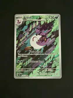 Pokemon Arbok SV05: Temporal Forces 176/162 Illustration Rare - NM. - Image 1