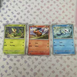 Snivy Tepig Oshawott Pokemon White Flare 2025 Poster Collection Cosmo Holos Set - Image 1