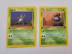 Pokemon TCG Oddish And Gloom Jungle 1st Edition - Image 1