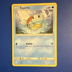 Pokemon Squirtle 33/214 SM-Unbroken Bonds Common Basic HP60 Regular 2019 - Image 1