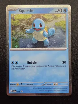Pokemon TCG - Squirtle - (Cosmos Holo) Promo SV: Scarlet & Violet Promo 048 NM - Image 1