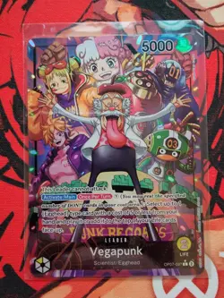 One Piece TCG Vegapunk OP07-097 Vegapunk Leader Alt Art - Image 1