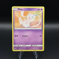 2019 Mew RARE 32/68 Hidden Fates Pokemon TCG Card - Image 1