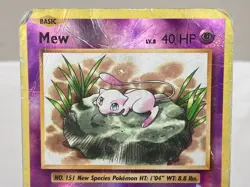 Mew 53/108 XY Evolutions Reverse Holo Rare Pokemon Card - Damaged - Image 3