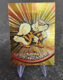 Topps Pokemon Card - Silver Holo #59 Arcanine - Black Label NM - Image 1
